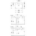 Раковина DURAVIT Happy D2 65х50 см белая с отверстием под смеситель (2316650000) - миниатюра фото 4