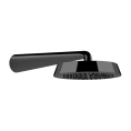 Верхний душ GESSI CONO 240 мм с настенным держателем 400 мм (Black Metal Brushed PVD) (45151#707) - миниатюра фото 1