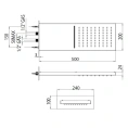 Душевая панель BOSSINI MANHATTAN с 2 режимами, хром (I00570.030) - миниатюра фото 2