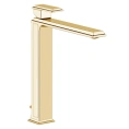 Смеситель для раковины Gessi Eleganza: высокий, с донным клапаном, шлифованное золото (46003#087) - миниатюра фото 1