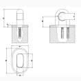 Gessi Goccia Неподвижный держатель для душевой лейки, черный (33757#299) - миниатюра фото 2