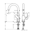 Смеситель для раковины Hansgrohe Vernis Shape 230, хром (71564000) - миниатюра фото 2
