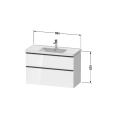 Тумба подвесная Duravit D-Neo: современная и вместительная для вашей раковины (DE435602222) - миниатюра фото 2
