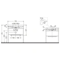 Консольный умывальник Duravit Happy D.2 Plus с полкой, белый глянец (HP4837O2222) - миниатюра фото 2
