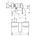 Смеситель для душа Hansgrohe Metropol настенный, белый матовый (32560700) - миниатюра фото 2