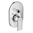 Встраиваемый смеситель для ванны Hansgrohe Vernis Shape с переключателем, хром (71458000) - миниатюра фото 1