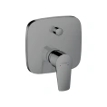 Встраиваемый смеситель для ванны Hansgrohe Talis E с переключателем и защитой EN 1717, матовый черный хром (71474340) - миниатюра фото 1