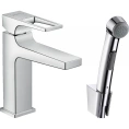 Набор для биде Hansgrohe Metropol: смеситель и душ-биде, хром (74522000) - миниатюра фото 1