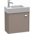 Тумба подвесная Duravit Brioso 484x239x442 мм, базальт матовый, с дверкой (петли слева) (BR4051L1043) - миниатюра фото 1