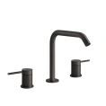 Смеситель для раковины GESSI 316 на 3 отверстия в матовом черном металлике PVD (54212#707) - миниатюра фото 1