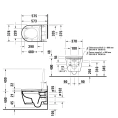 Умное электронное биде Duravit Starck f Plus с подвесным унитазом (2510092000+612000012000320)) - миниатюра фото 2