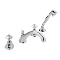 Смеситель для ванны Nicolazzi Teide с ручным душем и хромированными ручками Crystal Handle (1904CR15) - миниатюра фото 1
