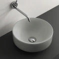 Раковина круглая Kerasan Cento 45 см, накладная/встраиваемая, цвет Grigio matt (355759 Grigio matt *0) - миниатюра фото 1