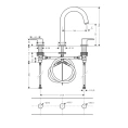 Смеситель для раковины Hansgrohe Vernis Blend матовый черный (71553670) - миниатюра фото 2