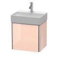 База под раковину Duravit XSquare 434x340x397 мм, левая дверца, цвет Абрикосовый жемчуг глянцевый (073245) (XS4060L1010) - миниатюра фото 1