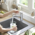 Кухонный смеситель Hansgrohe Zesis M33 150 1jet хром (74802000) - миниатюра фото 1