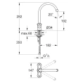 Смеситель Grohe Costa L 31831001 для кухни: однорычажный с выдвижной лейкой - миниатюра фото 7