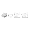 Раковина Duravit Vero 600x470 мм с системой перелива и креплением, белая (453600025) - миниатюра фото 2