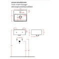 Раковина Artceram QUADRO MINI накладная-подвесная 32х27 см с 1 отв под смесительитель без слив перелива цвет белый - миниатюра фото 2