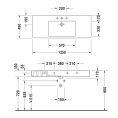 Раковина Duravit Vero для мебели с переливом и отверстием под смеситель 1250x490 мм, белая (329120000) - миниатюра фото 4