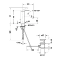 Смеситель для биде Duravit C.1 с донным клапаном, 1 отверстие, излив 121 мм, хром (C12400001010) - миниатюра фото 2