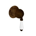 Встраиваемый смеситель для душа Nicolazzi Petit Mont Blanc с керамическими ручками в цвете Tuscan Brass (3406MTB76) - миниатюра фото 1