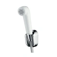Гигиенический душ Hansgrohe 1jet — 1,60 м со шлангом и держателем, белый/хром (32122000) - миниатюра фото 1