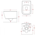 Унитаз подвесной Artceram A16 Rimless 36×52 см без ободка, цвет Avio (ASV003 38 00) - миниатюра фото 2