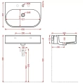 Подвесная раковина Artceram Atelier 65x45 см, белая, с переливом (ATL003 01 00 *1) - миниатюра фото 2