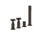 Смеситель для ванны GESSI INCOSO с ручным душем и переключателем потоков, цвет Black XL (58143#299) - миниатюра фото 1