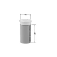 Тумбочка напольная Duravit White Tulip с двумя деревянными полками, 751x350x410 мм, белый высокоглянцевый (WT423908585) - миниатюра фото 2