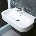 Подвесная раковина AZZURRA GLAZE 60x46 см белая с отверстием под смеситель - миниатюра фото 1