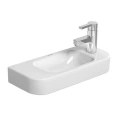 Раковина DURAVIT Happy D2 50х22 см белая с отверстием под смеситель справа без слива-перелива (711500008) - миниатюра фото 1