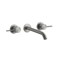 Встраиваемый смеситель GESSI 316 с изливом 200-180 мм, цвет сталь браш (54194#239) - миниатюра фото 1