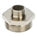 Ниппель STOUT НН переходной 1 1/2 x 3/4 никелированный - миниатюра фото 1
