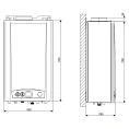 Газовый настенный двухконтурный котел Roda VorTech Duo OC24 - миниатюра фото 2