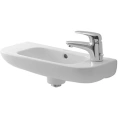 Раковина Duravit D-Code белая с переливом и отверстием под смеситель справа 500x220 мм (7065000082) - миниатюра фото 3