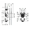 Скрытая часть AX Citterio E для вентиля Trio 12x12 (36770180) - миниатюра фото 2