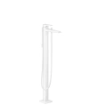Напольный смеситель Hansgrohe Metropol для ванны с ручным душем, матовый белый (32532700) - миниатюра фото 1