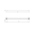Полотенцедержатель GESSI Origini 60 см, хром (66504#031) - миниатюра фото 2