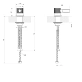 Рычаг удаленного управления GESSI INCOSO в цвете Finox (58200#149) - миниатюра фото 2