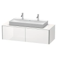 Подвесная тумба Duravit XSquare 1400 мм с двумя ящиками, белая глянцевая (XS4905M2222) - миниатюра фото 1