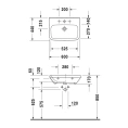 Медицинская раковина Duravit DuraStyle 600x440 мм без перелива, белая (2324600000) - миниатюра фото 2