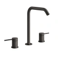 Смеситель для раковины GESSI 316 на 3 отверстия с высоким изливом, цвет Brushed Black Metal PVD (54411#707) - миниатюра фото 1