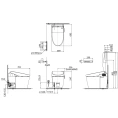 Приставной унитаз TOTO Neorest AH CS985PVR с умным сиденьем Washlet TCF9786JG - миниатюра фото 14