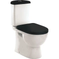 Унитаз-компакт Sanita Luxe Best Color Black с микролифтом - миниатюра фото 1