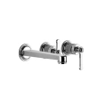 Смеситель для ванны GESSI VENTI20: однорычажный встраиваемый с двухпозиционным переключателем (хром) (65042#031) - миниатюра фото 1