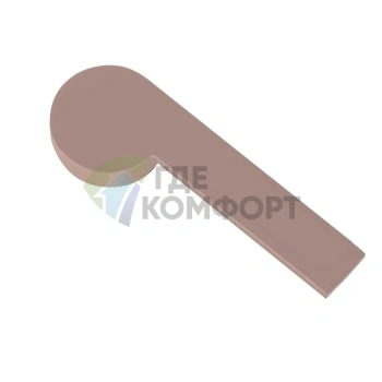 Декоративная накладка Gattoni Color на ручку смесителя для ванны и душа в цвете Tortora (8099/80TO)