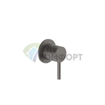 Встраиваемый смеситель для душа Fantini Nostromo Matt Gun Metal PVD (50 P5 E863B) - фото 1