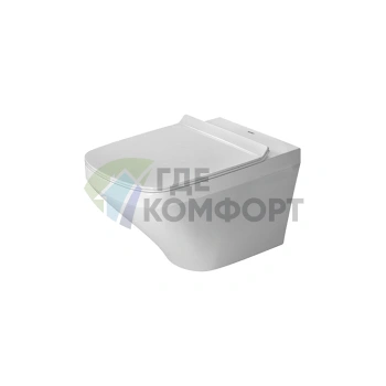 Подвесной унитаз Duravit DuraStyle 540х370 мм безободковый с системой Wondergliss (25510900001) - фото 1